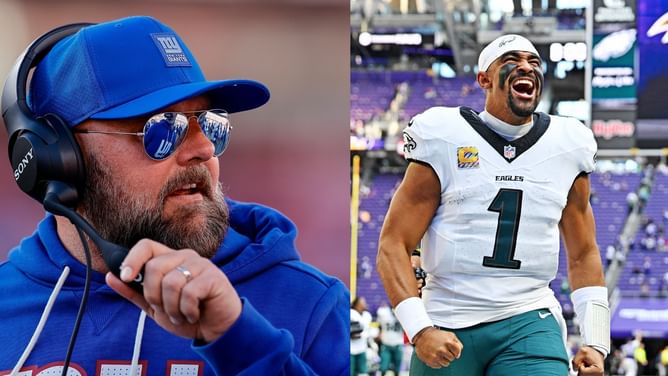 [WATCH] Giants HC Brian Daboll goes off after controversial Jalen Hurts fumble call