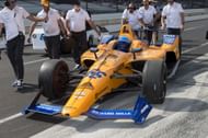 Fernando Alonso in the pits during the 103rd Indianapolis 500 Qualifications - Source: Getty