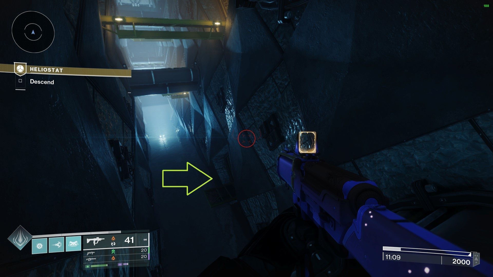 Small section with the node under the entrance (Image via Bungie)