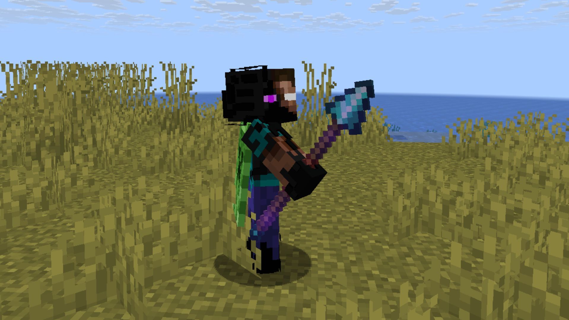 Spear can not only be a weapon, but a great tool while exploring Minecraft (Image via Sportskeeda Gaming || Mojang Studios)