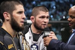 Islam Makhachev gives four-word response to coach Khabib Nurmagomedov’s passionate UFC 302 corner moment