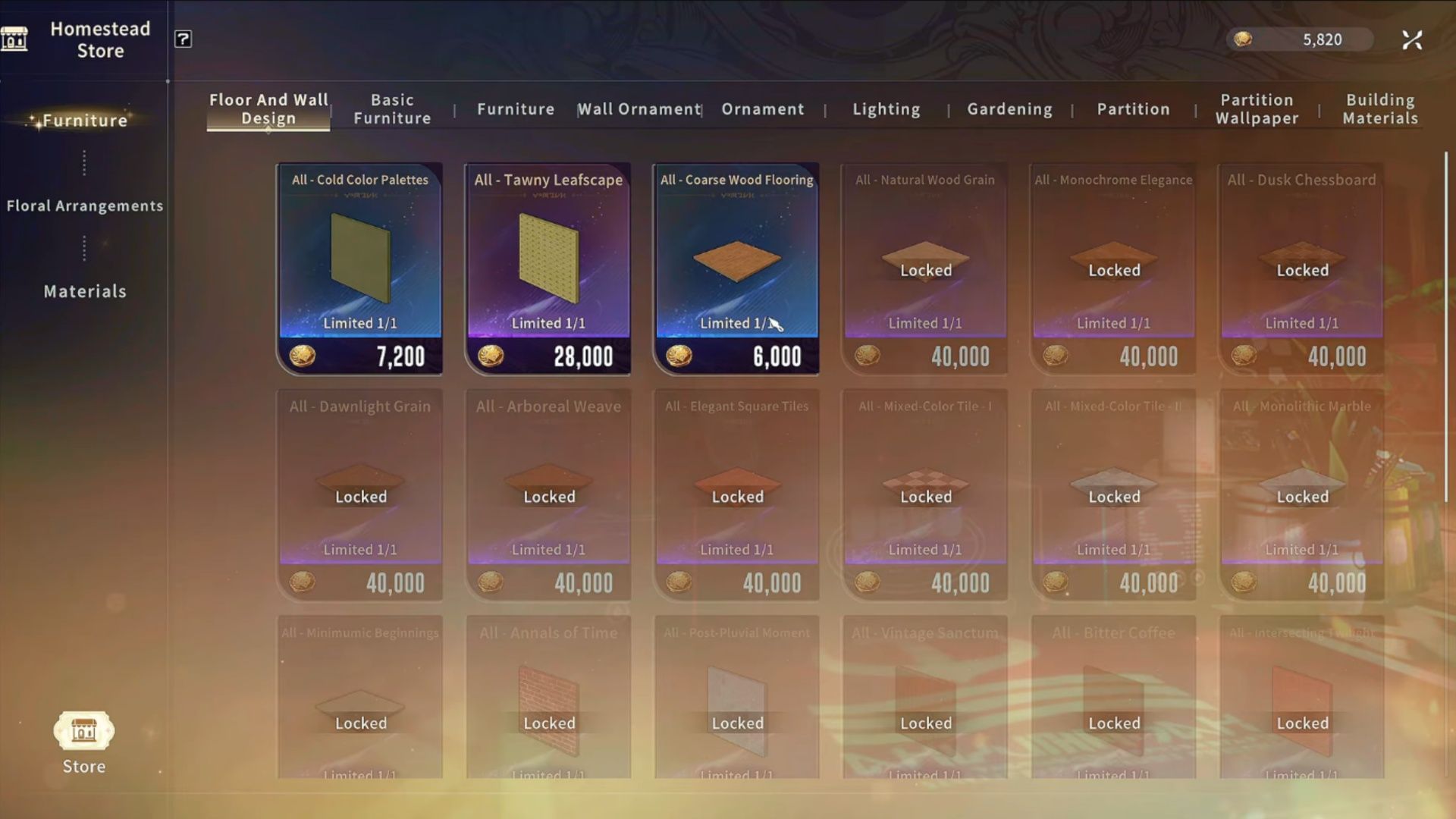 Some of the furniture for your house is incredibly expensive! Better start saving (Image via A-Plus/YouTube@GunghoGuns Gaming)