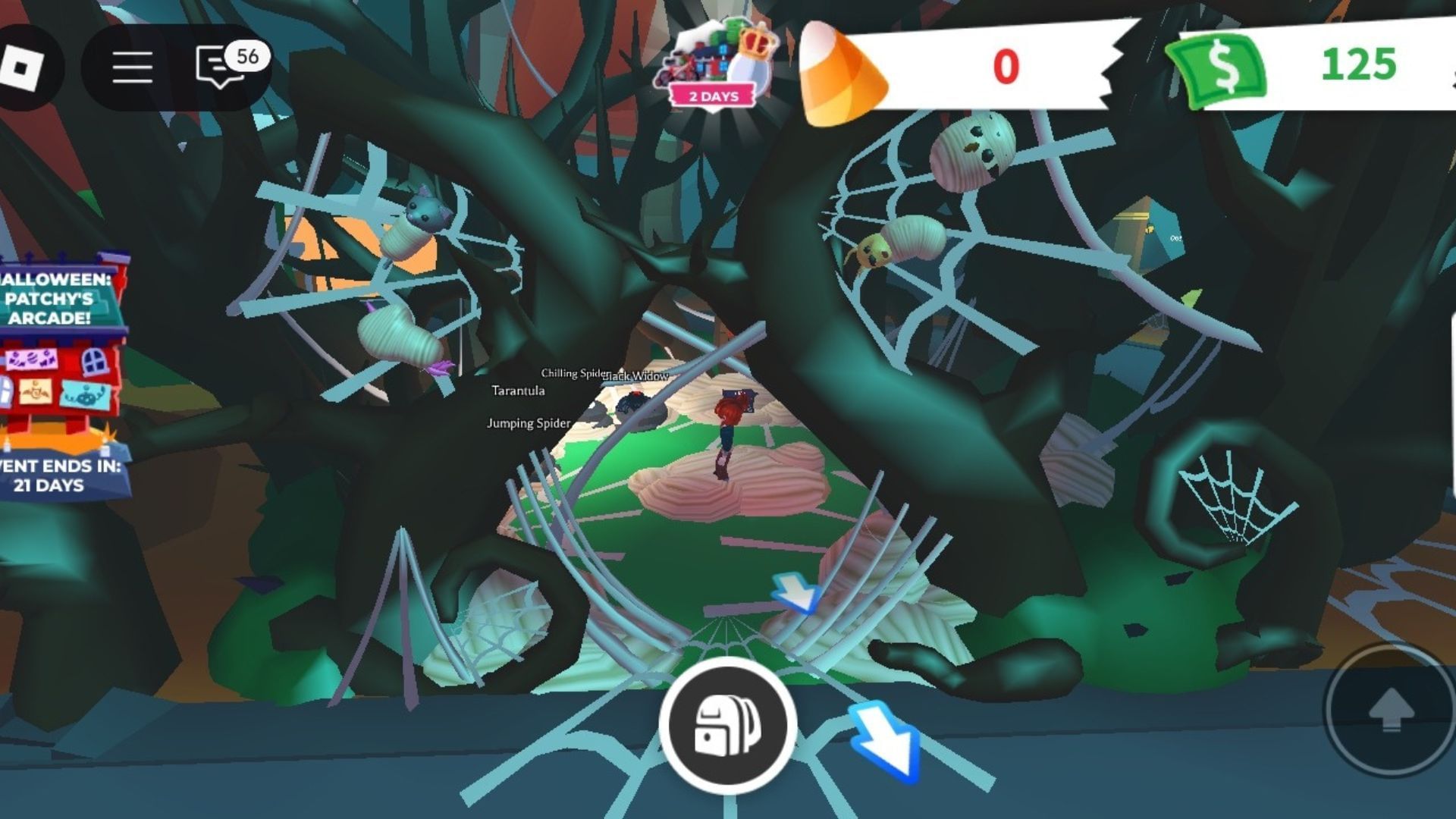 Cave to buy Spider Box (Image via Roblox)