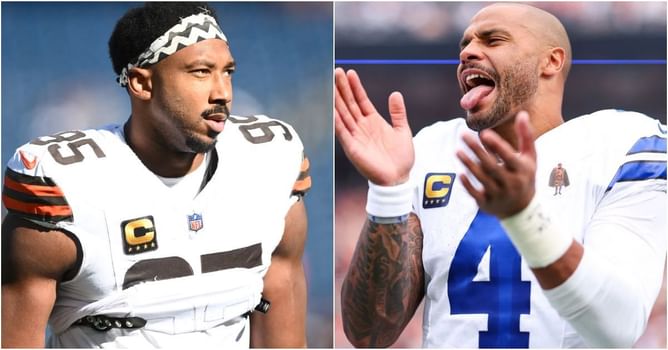 Myles Garrett signed $160M contract because of Dak Prescott promise from Browns: Insider