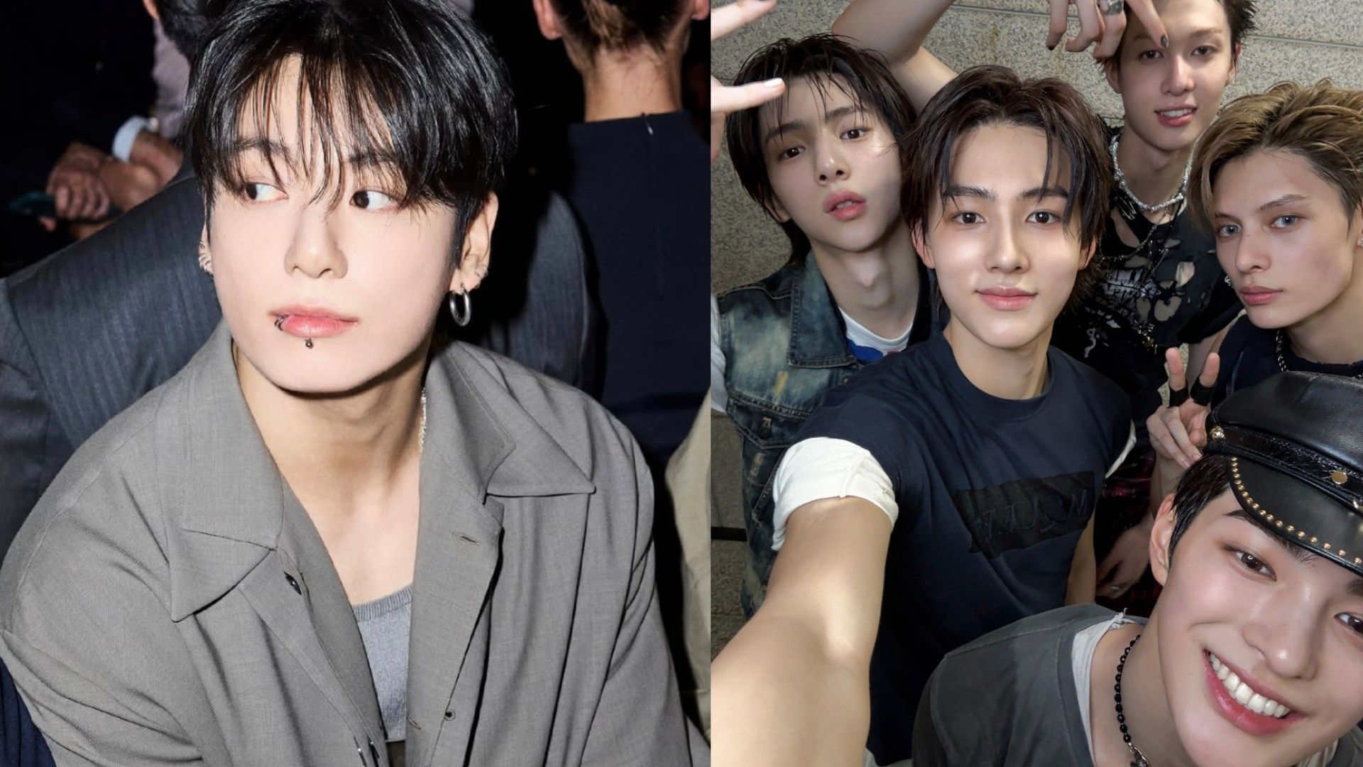 Jungkook and CORTIS (Image via Instagram/@calvinklein and X/@cortis_bighit)