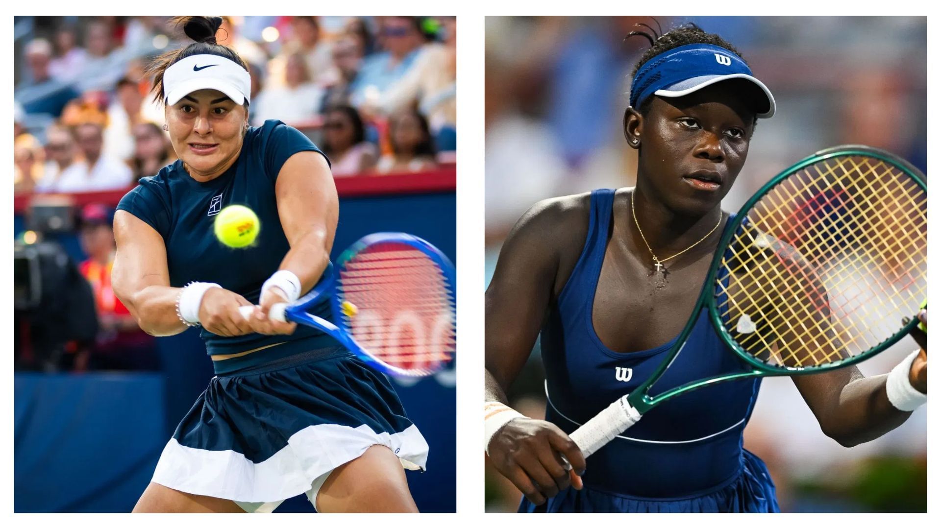 Bianca Andreescu (L) Victoria Mboko (R) | Getty