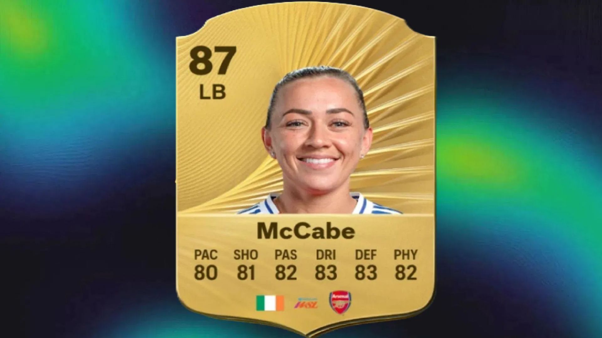 Katie McCabe is one of the best Irish defenders in the game (Image via EA Sports)