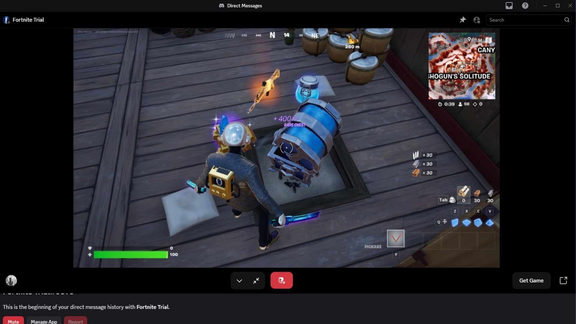 play Fortnite on Discord