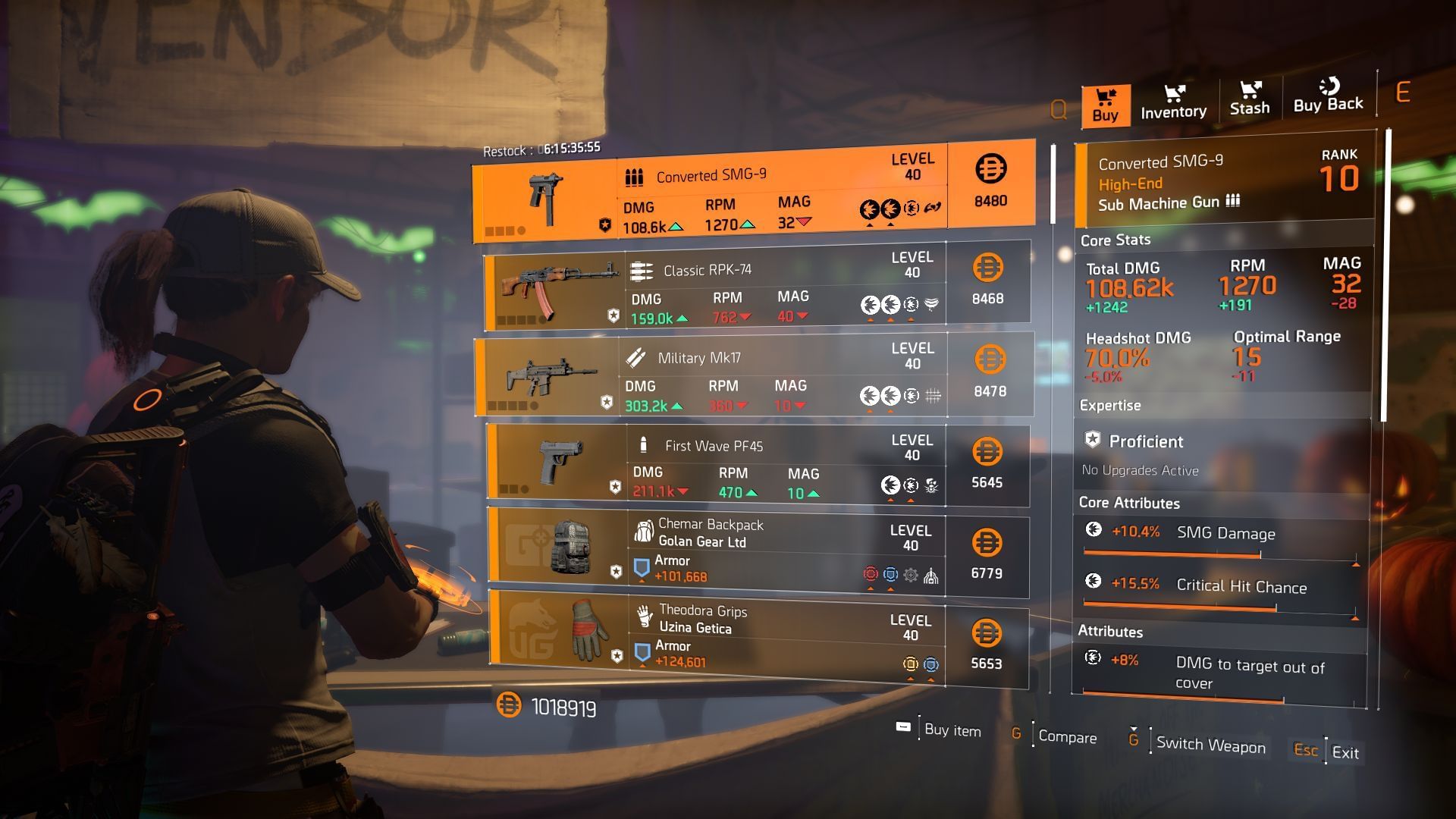 The Division 2 vendor at Haven Public Exchange (Image via SK Gaming || Ubisoft)