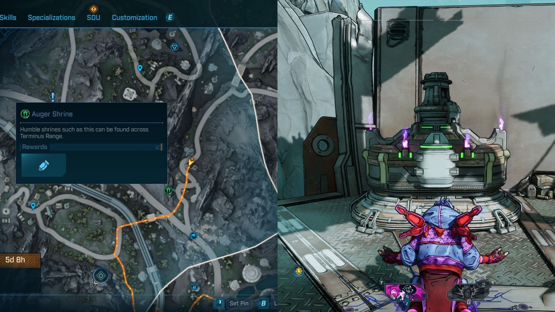 The shrine is on an elevated structure (Image via 2K)