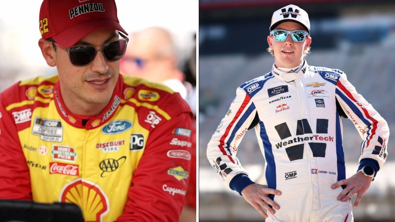 (L) Joey Logano &amp; (R) Connor Zilisch. (Both images via Getty)