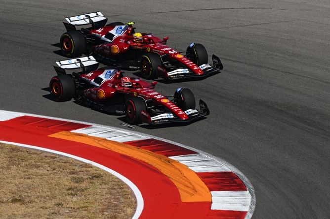 Watch: Lewis Hamilton and Charles Leclerc's hairy moment while battling for the podium position during the F1 US GP
