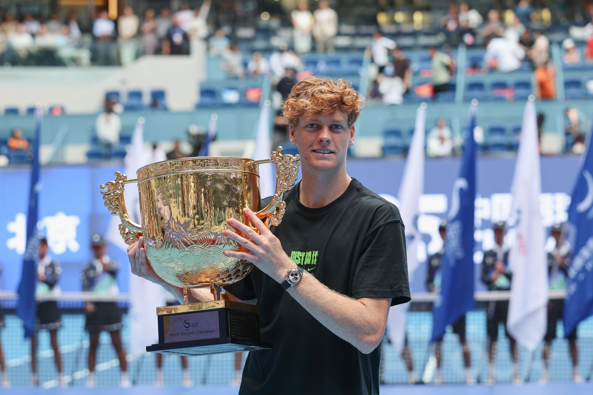 Jannik Sinner at the China Open 2025. (Photo: Getty)