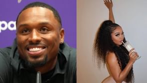 Isaiah Rodgers goes “BBL Drizzy” with plus size curves as fiancée Genie plays his doctor at Vikings’ Halloween bash