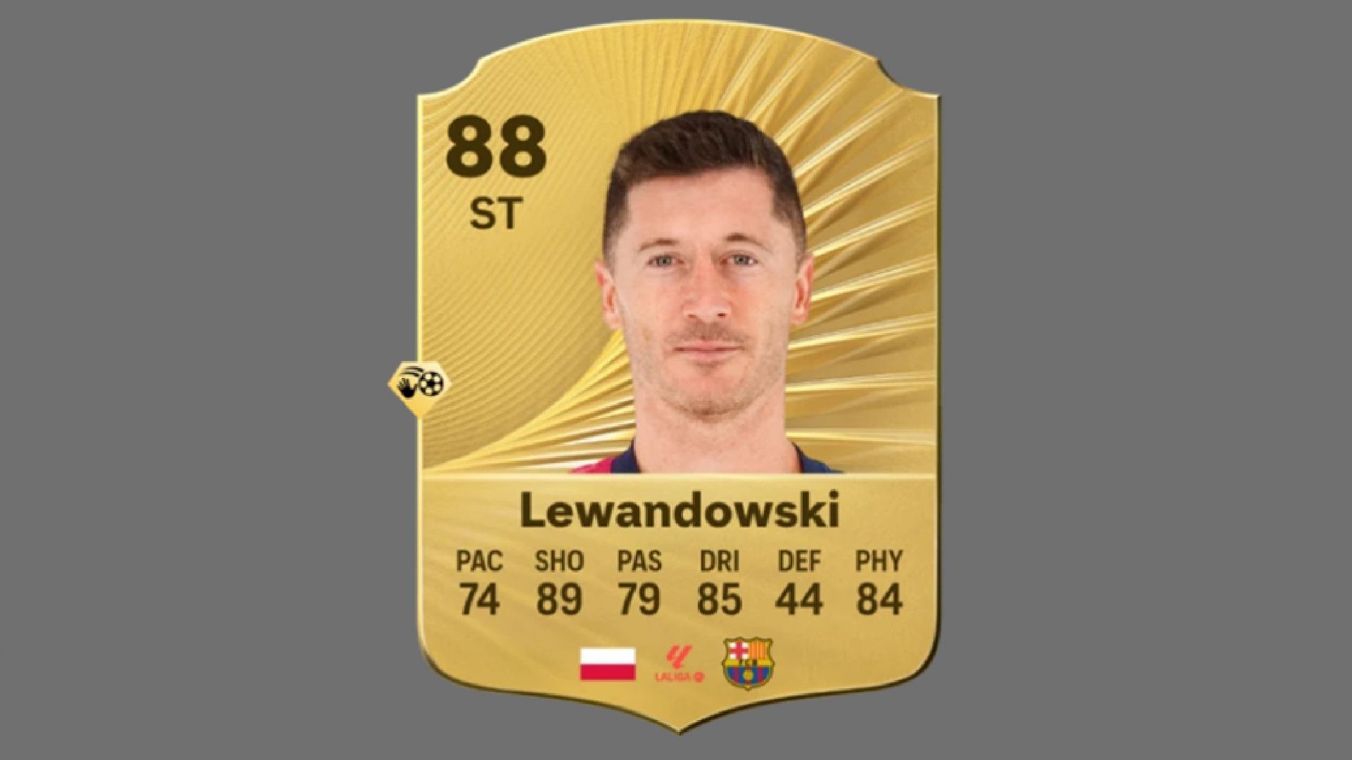 Lewandowski is Barcelona&#039;s goal machine now (Image via EA Sports)