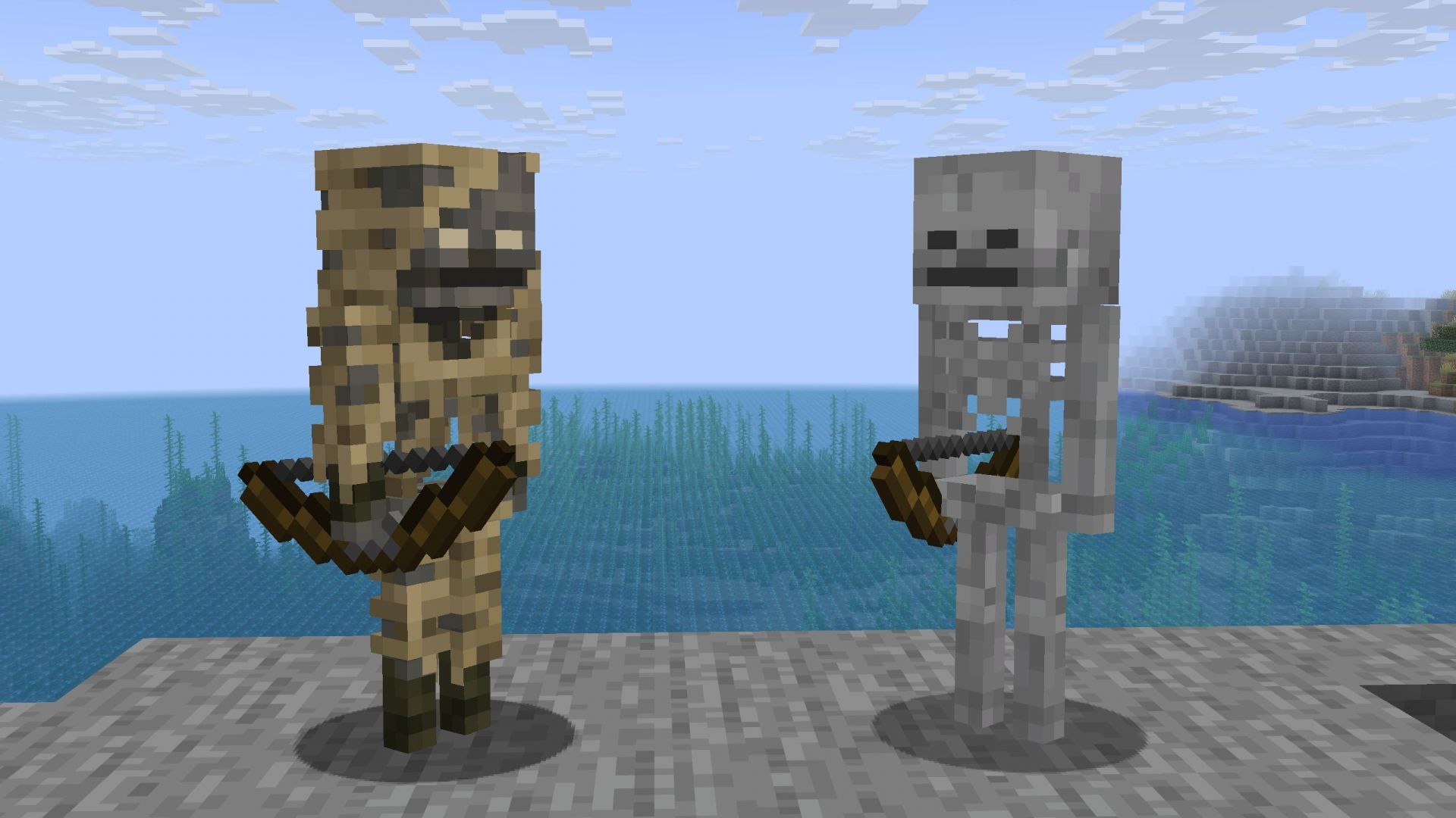 Parched is a new desert-themed variant of skeleton (Image via Sportskeeda Gaming || Mojang Studios)