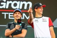 Andrea Kimi Antonelli with Oliver Bearman at the F1 Hungarian Grand Prix - Final Practice - Source: Getty