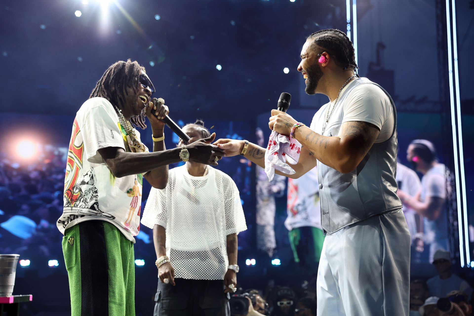 Vybz Kartel and Drake at Wireless Festival 2025 (Image via Getty)