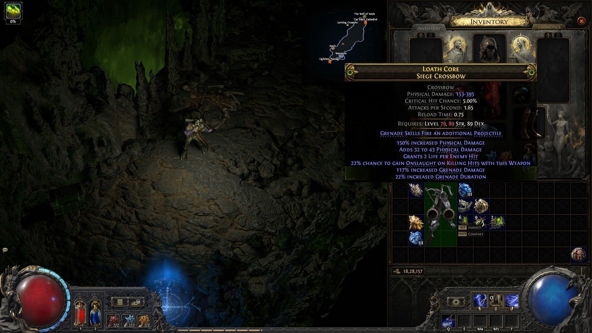 Perfect Essence of Haste removed Life Leech to grant Onslaught (Image via GGG)