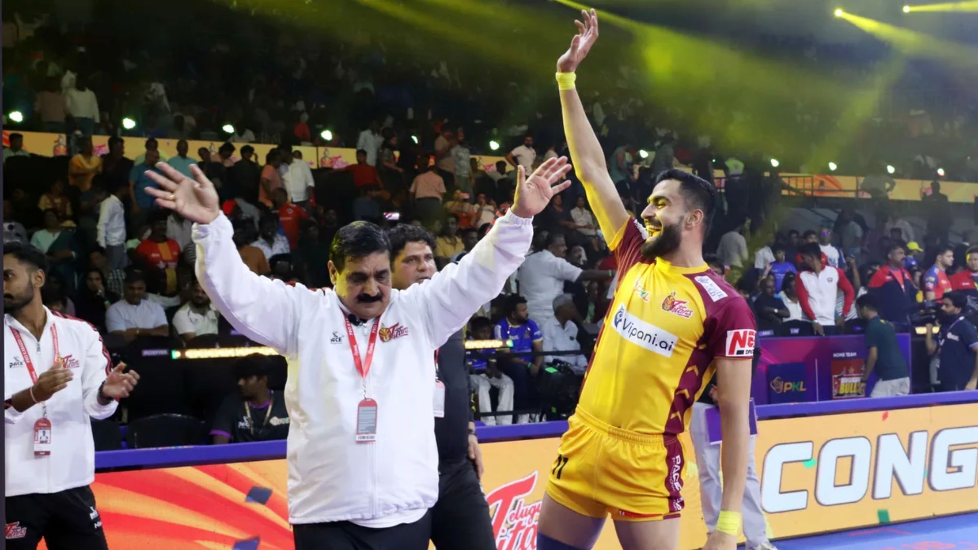 Telugu Titans head coach and star raider Bharat Hooda (Image Credits: PKL)