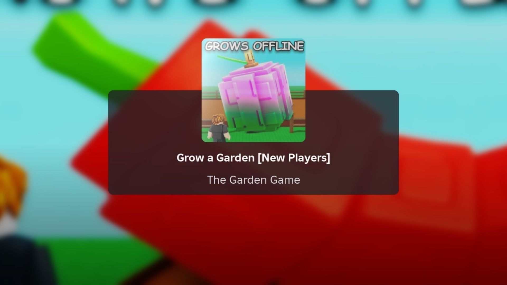 Grow a Garden game banner (Image via Roblox)