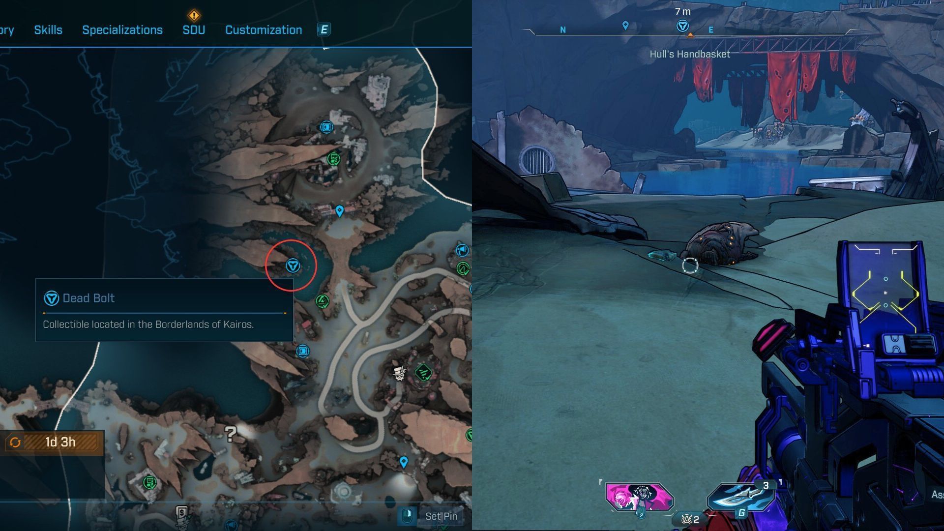 Ruined Sumplands Dead Bolt #3 location (Image via 2K)
