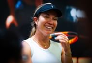 Danielle Collins during a media interaction at the 2024 Italian Open (Source: Getty)