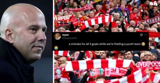 "How is he still a Liverpool player", "He is Championship level" - Fans slam Reds star after their 3-0 loss to Crystal Palace in EFL Cup clash