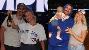 Shane Bieber's wife Kara sends 3-word message as she mixes beer and energy during Blue Jays' ALCS finale vs. Mariners