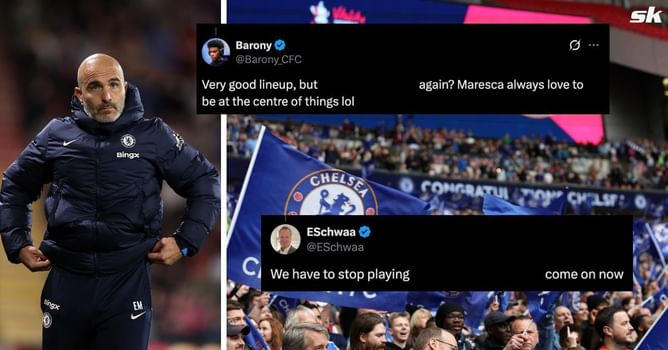 “Please lose respectfully”, “Come on now” - Chelsea fans worried as Enzo Maresca names defender out of position in line-up vs Liverpool