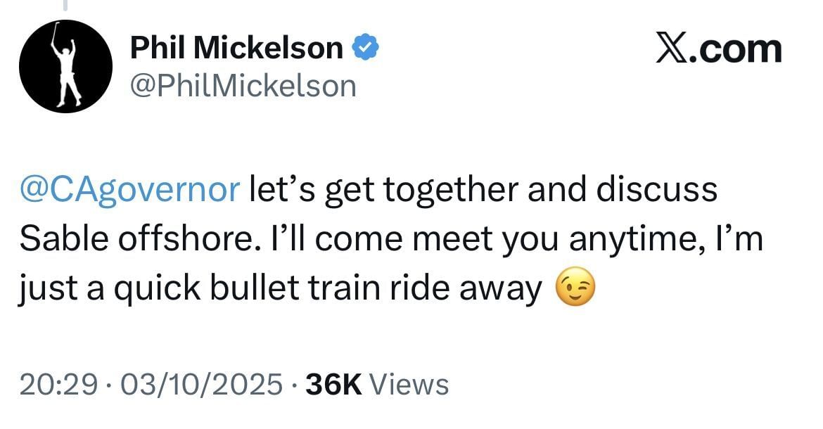 Mickelson&rsquo;s tweet on X _ Images via X/@PhilMickelson