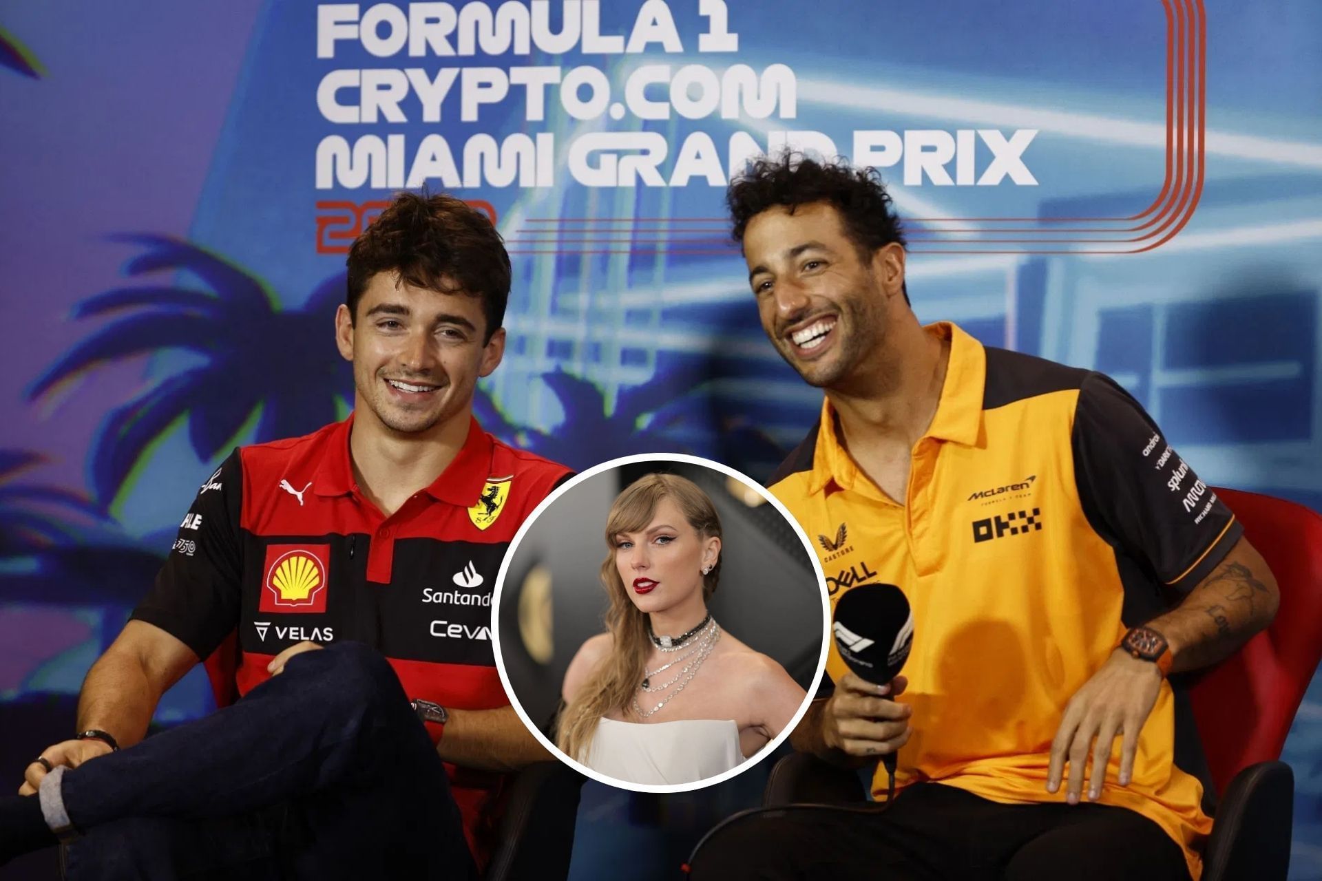 When Daniel Ricciardo explained why Charles Leclerc was the biggest Taylor Swift fan amongst the F1 drivers (Getty Images)