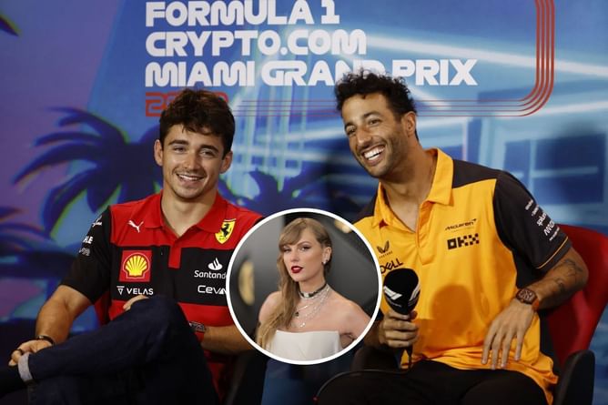 When Daniel Ricciardo explained why Charles Leclerc was the biggest Taylor Swift fan amongst the F1 drivers