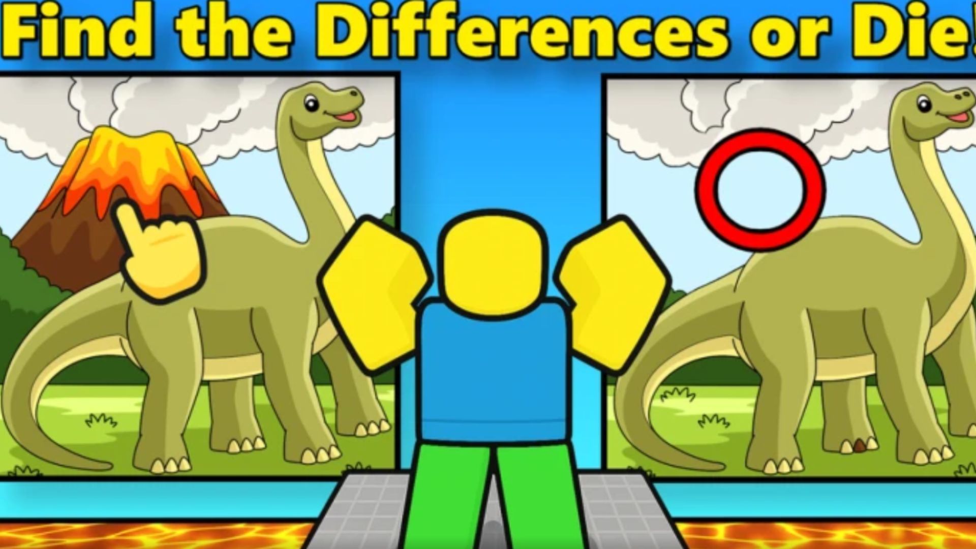 Players can play three modes of difficulty in this game (Image via Roblox)