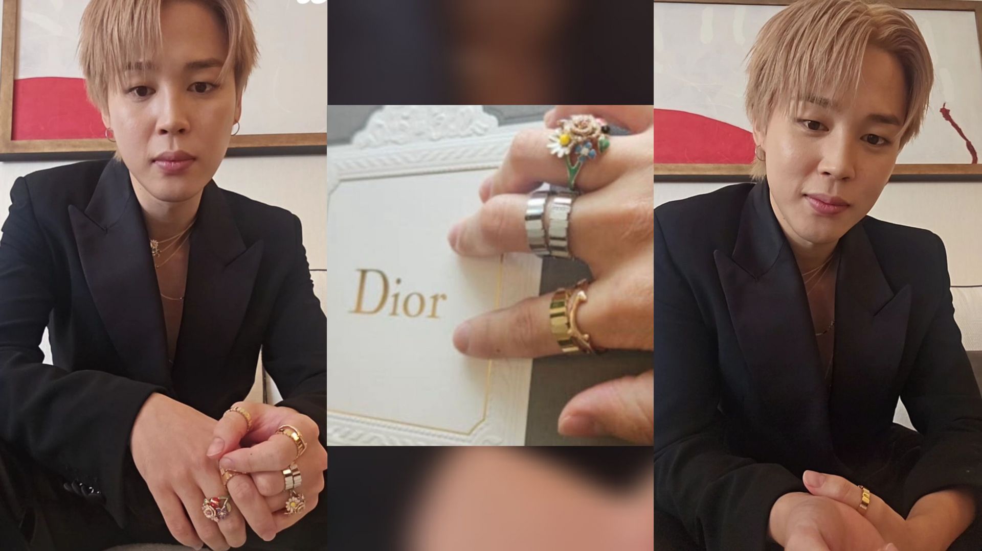 The BTS singer&#039;s Weverse live post the show (Images via Weverse)