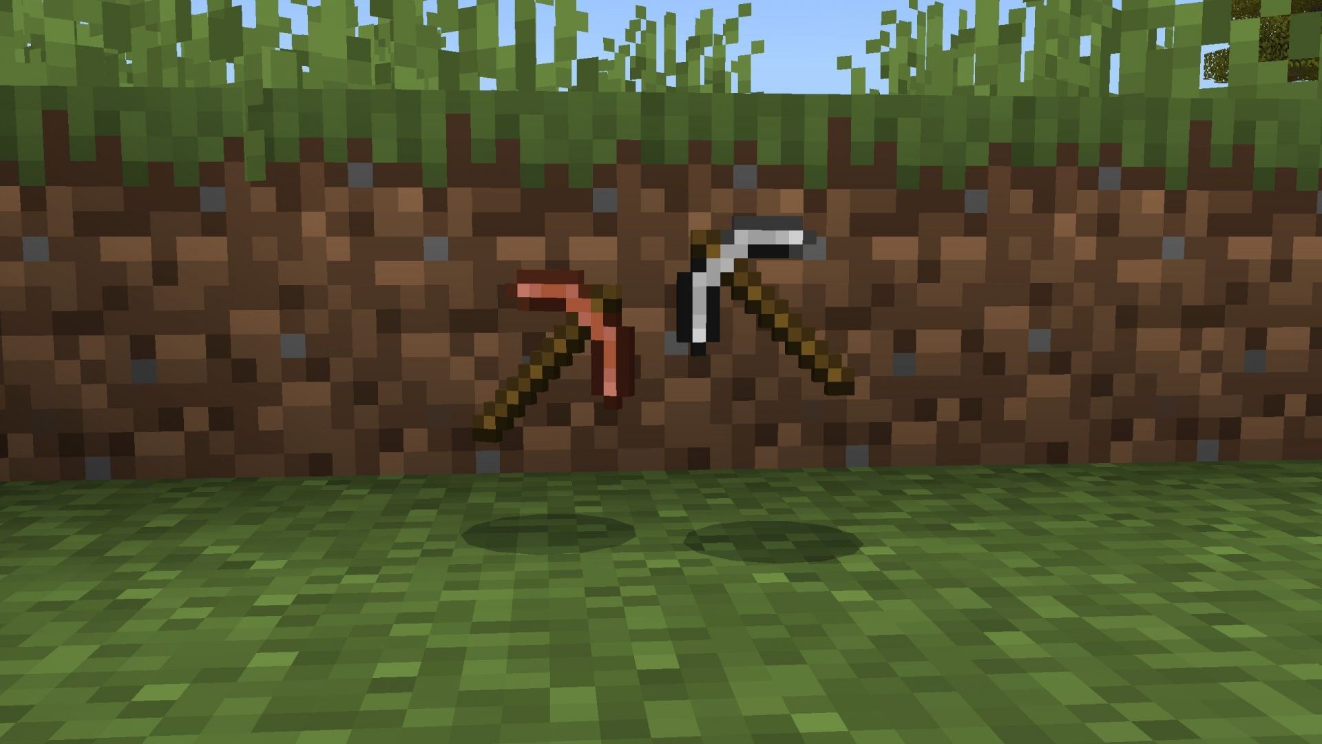 Copper tools, weapons, and armor are weaker than iron variants (Image via Sportskeeda Gaming || Mojang Studios)