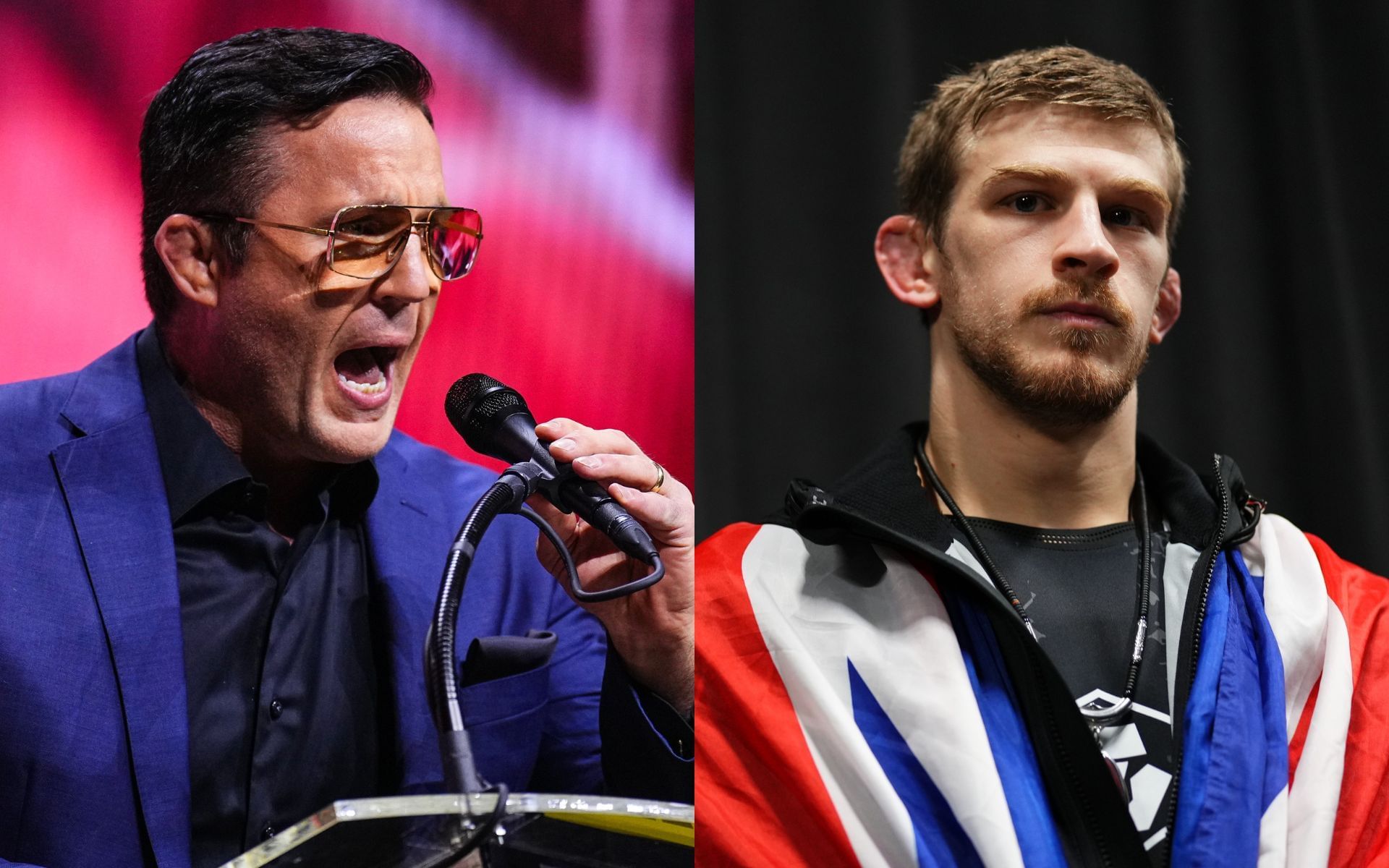 Chael Sonnen (left) talks about Arnold Allen (right) being attacked in Canada. [Images courtesy: Getty]