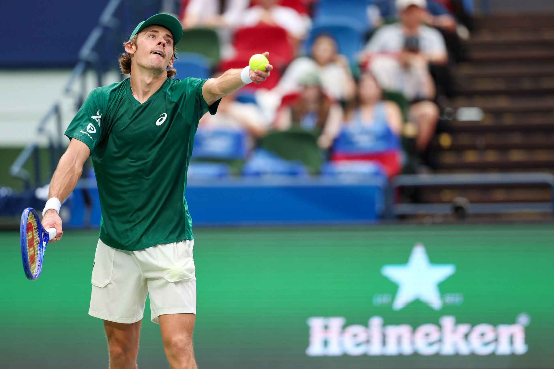 Alex de Minaur at the 2025 Shanghai Rolex Masters - Source: Getty