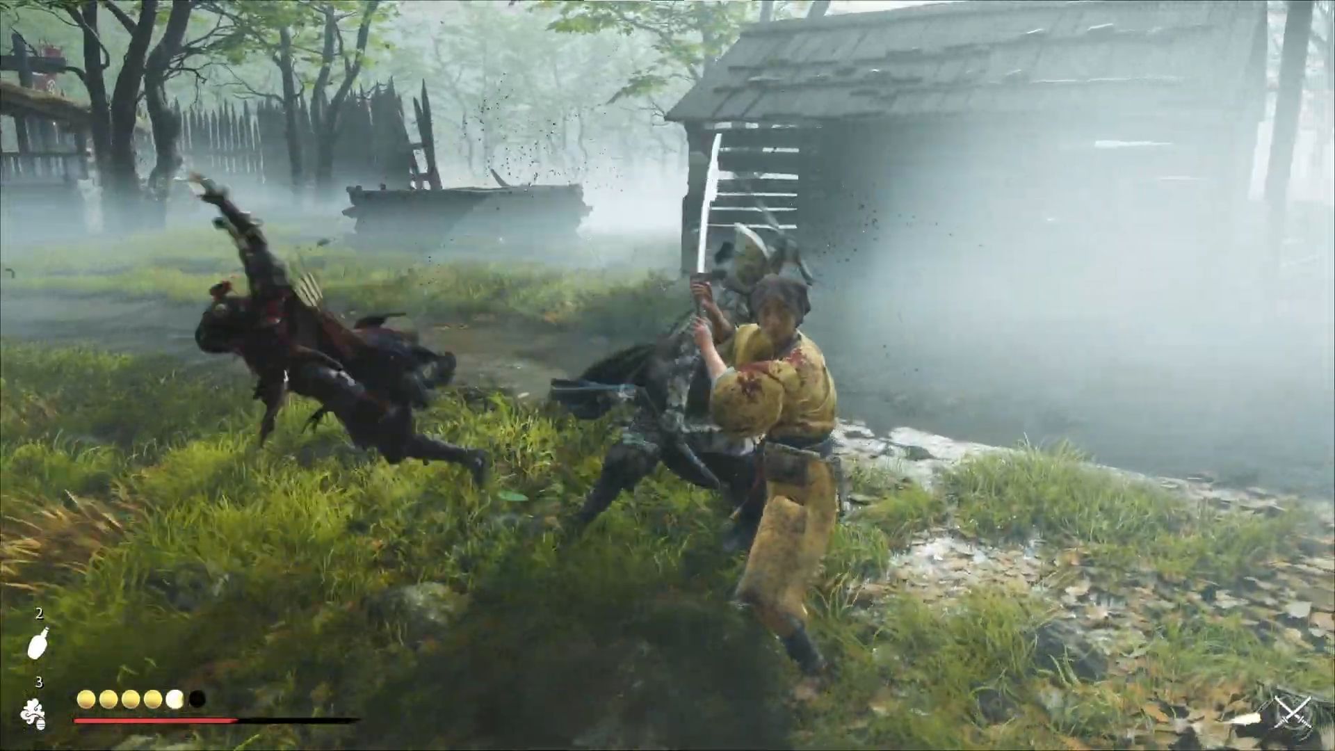 Take down the remaining guards along with Chika (Image via Sportskeeda Gaming || Sucker Punch)