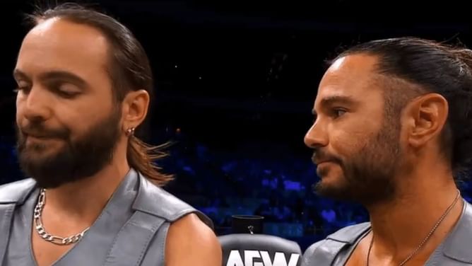 The Young Bucks send a message after losing all their money at gambling before AEW Dynamite