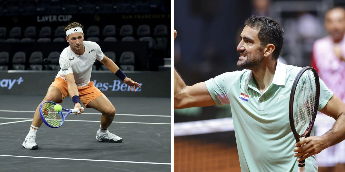 Casper Ruud (L) vs Marin Cilic (R) Preview, (Source: Getty Images)