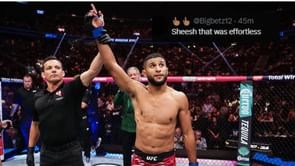 Youssef Zalal breezes past Josh Emmett with Round 1 submission, fans react: "Damn, my eyes couldn’t catch up"