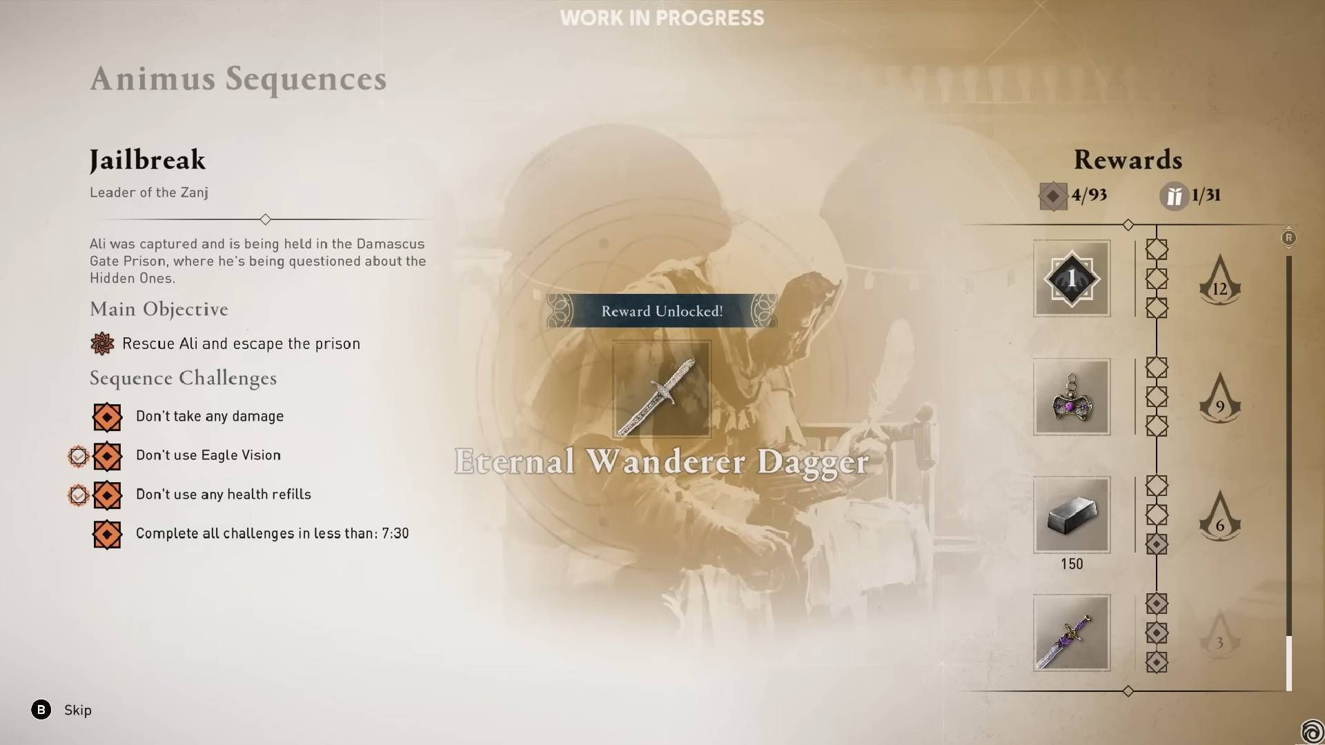 New rewards and replayable quests via Animus Sequences (Image via Ubisoft)