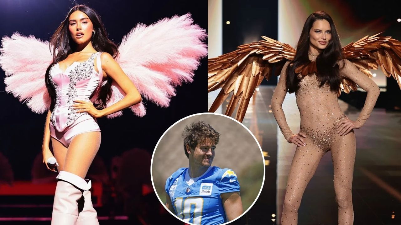 Reação icônica da namorada de Justin Herbert, Madison Beer, viraliza com Adriana Lima arrasando em lingerie da Victoria's Secret [VEJA]