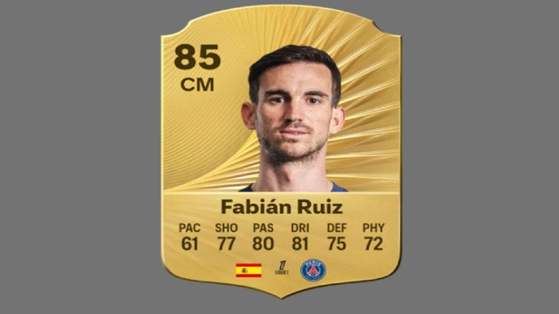 Fabian Ruiz is a key player for the Spanish national team (Image via EA Sports)