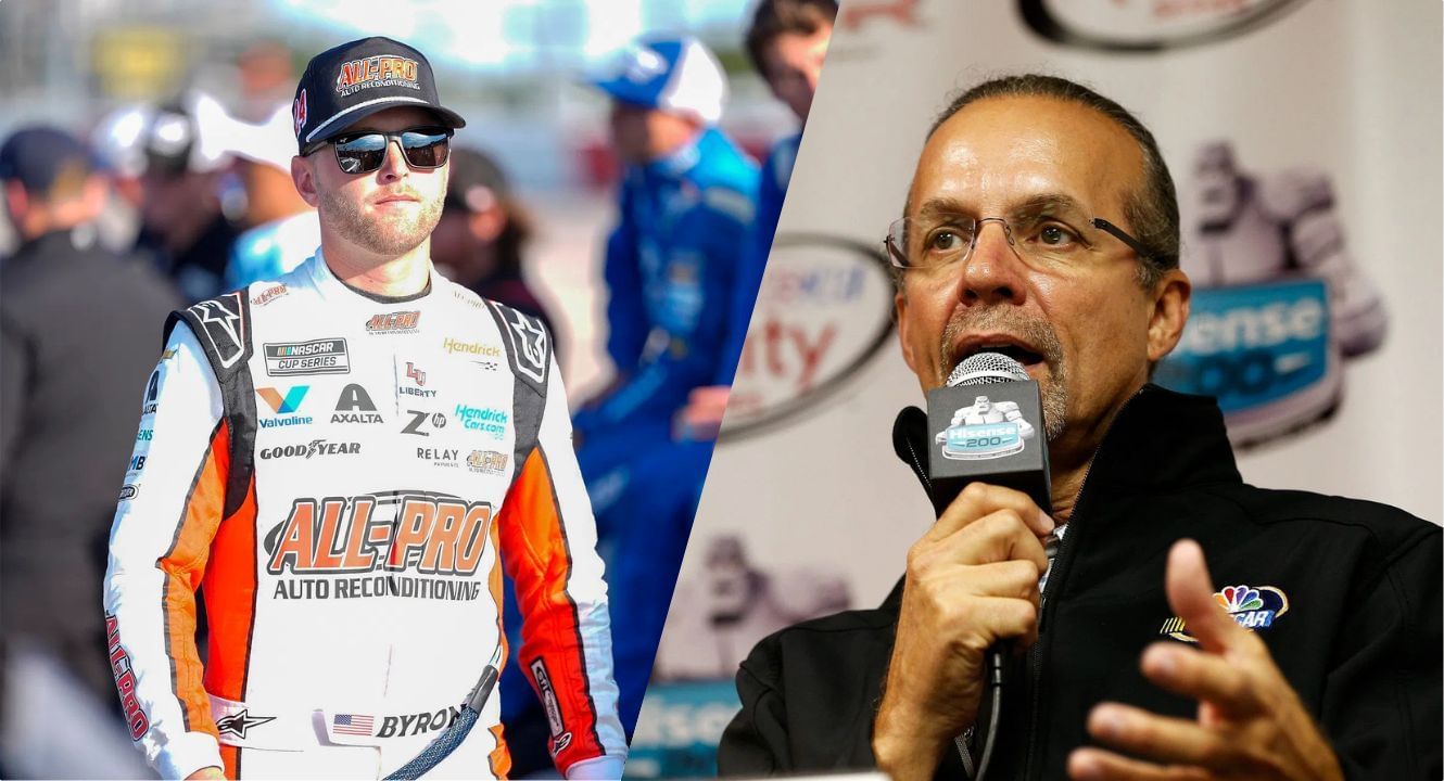 William Byron and Kyle Petty