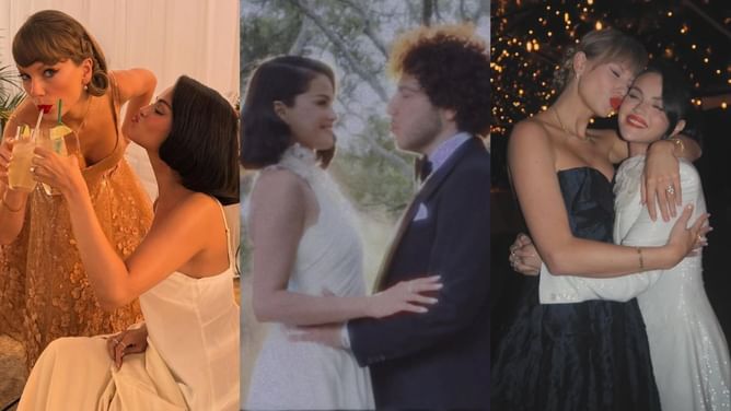 WATCH: Unseen footage of Travis Kelce's fiancée Taylor Swift's reaction to Selena Gomez’s first look as a bride goes viral