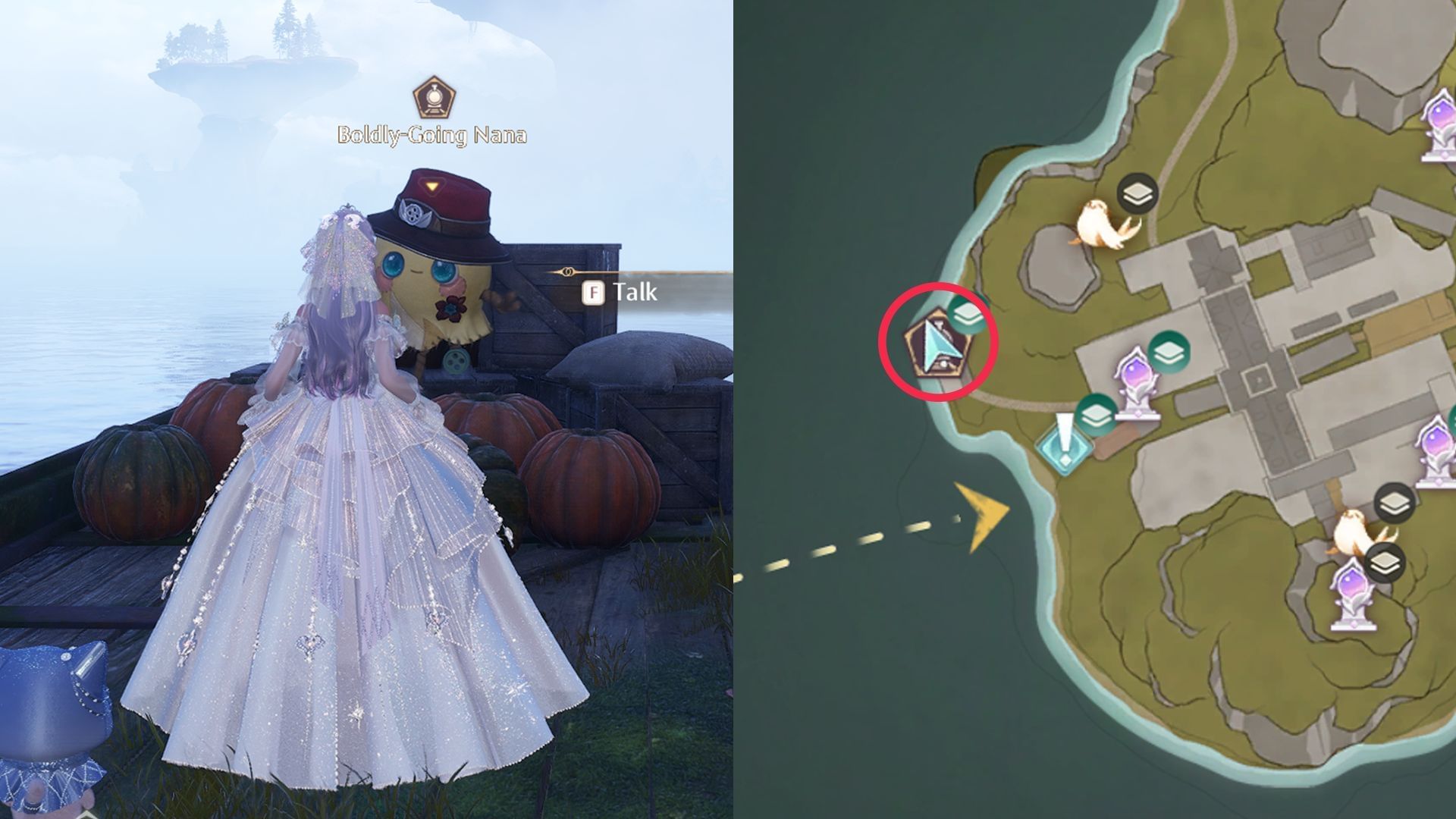 Choo-Choo Train&#039;s location (Image via Sportskeeda Gaming/Infold Games)