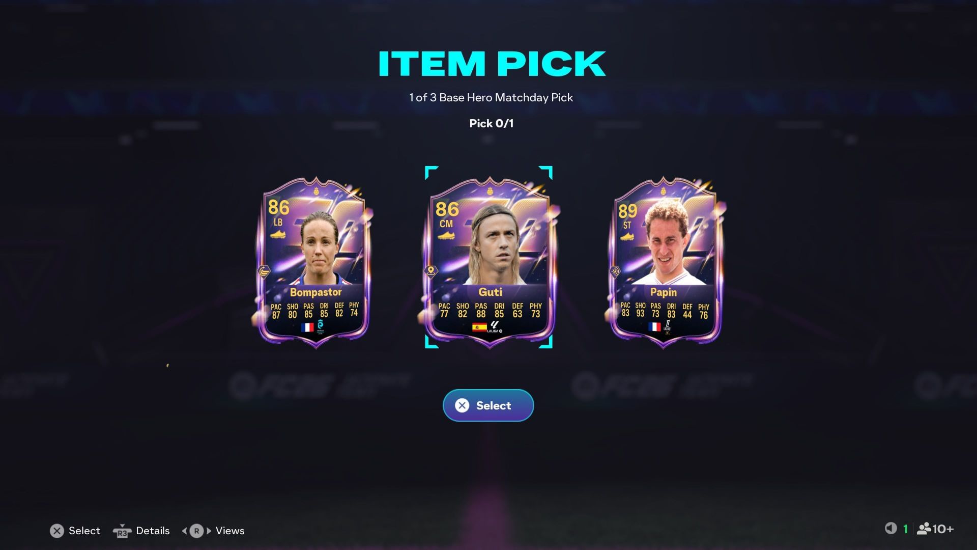 The players on offer (Image via EA Sports)