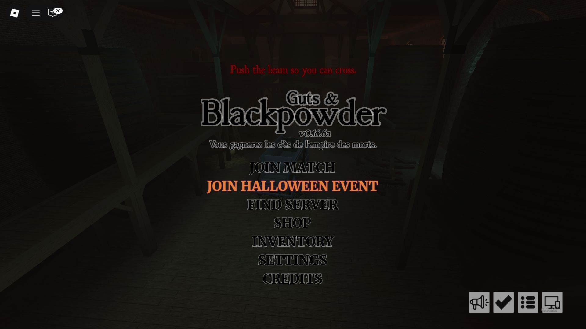 Use the &quot;Join Halloween Event&quot; button to access the Halloween objectives (Image via Roblox)